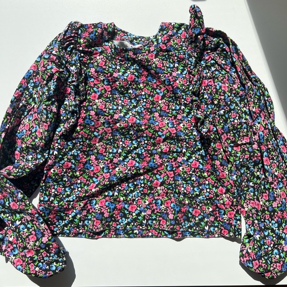 Zara combination floral sweatshirt - Picture 2 of 2